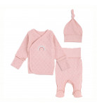 Комплект Flamingo Льоля Шапочка Повзунки Pink Rainbow, р. 50