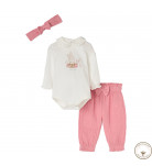 Комплект BluKids Bio Cotton Боді штани пов'язка 6237848