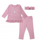 Комплект Flamingo Туніка Легінси Пов'язка 355-1109 Pink