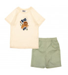 Комплект Hello Baby Футболка Шорти 23YHLBETKM160-01 Milk/Mint