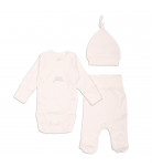 Комплект Flamingo боді повзунки шапочка 209-122 Milk, р. 50
