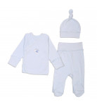 Комплект Flamingo Льоля Повзунки Шапочка 445-122 Blue, р. 50