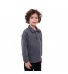 Лонгслів-поло Smil 116689 Grey