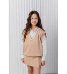 Жилет Art Knit 39674 Смужка Beige, р. 116-122