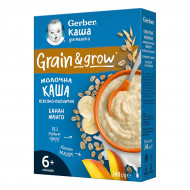 Каша молочна Gerber Вівсяно-пшенична з бананом і манго 240 г