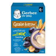 Каша безмолочна швидкорозчинна Gerber вівсяно-пшенична з чорносливом з 6 місяців, 200 г
