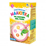 Каша молочна Малютка Рис Кукурудза Овес Гречка 250 г