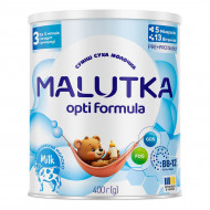 Суміш суха молочна Malutka Opti Formula 3 для харчування дітей від 12 місяців 400 г