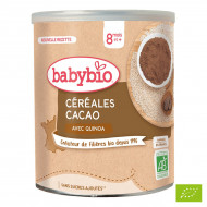 Каша органічна злакова Babybio з кіноа та какао 220 г