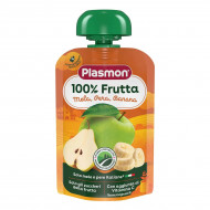 Пюре Plasmon Яблуко Груша Банан Вітамін С 100 г
