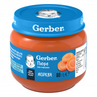 Овочеве пюре Gerber Морква 80 г 