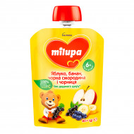 Фруктове смузі Milupa Яблуко Банан Чорна смородина Чорниця 80 г