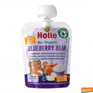 Пюре органічне Holle Blueberry Bear Йогурт Лохина Яблуко Банан 85 г