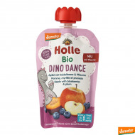 Пюре органічне Holle Dino Dance Яблуко Чорниця Слива 100 г