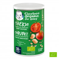 Снеки пшенично-вівсяні Gerber Organic Томати Морква 35 г