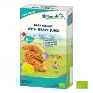 Органічне печиво дитяче Fleur Alpine з виноградним соком, 120 г