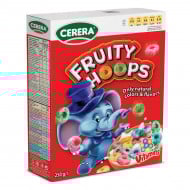 Сухий сніданок Cerera Fruity Hoops Кольорові кільця 250 г