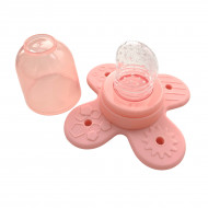 Силіконовий ніблер KinderenOK Nibi Teether 2in1 Рожевий