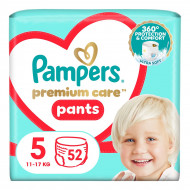 Підгузки-трусики Pampers Premium Care Pants Розмір 5 (11-17 кг) 52 шт