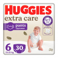 Підгузки-трусики Huggies Extra Care 6 (15-25 кг), 30 шт