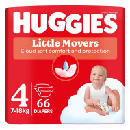 Підгузки Huggies Little Movers 4 (7-18 кг) 66 шт