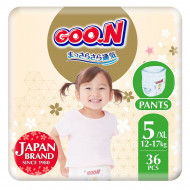 Підгузки-трусики GOO.N Premium Soft Розмір 5 XL (12-17 кг) 36 шт