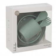Набір посуду Kikkaboo Platinum Silicone Sage Mint 5 предметів