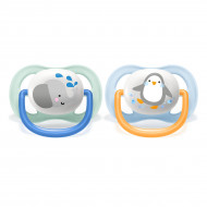Пустушка Philips Avent Ultra air Animal 0-6 місяців для хлопчиків 2 шт