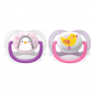 Пустушка Philips Avent Ultra air Animal 0-6 місяців для дівчаток 2 шт