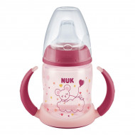 Пляшка пластикова учбова з ручками Nuk First Choice Mouse 150 мл