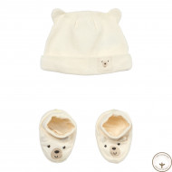 Комплект шапочка пінетки Blukids Bio Cotton 6465666