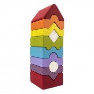 Дерев'яна пірамідка Cubika 10 ел