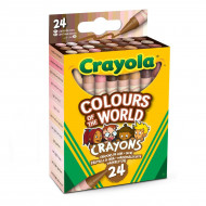 Набір воскових крейд Crayola Colours of the World 24 шт