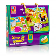 Настільна гра Vladi Toys Хто де живе? (укр)