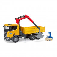 Модель Bruder Scania Super 560R з краном-маніпулятором та аксесуарами 1:16