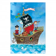 Вітальна листівка Happy com 3D Pirates