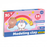 Пластилін Yes Line Friends 24 кольори