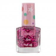 Лак для нігтів Lukky Fuchsia з блискітками
