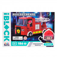 Конструктор Kids Hits IBlock Junior Пожежна машина 186 ел