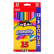 Набір кольорових олівців Cra-Z-Art 10459CRA з гумкою 15 шт