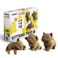 Картонний конструктор Cartonic 3D Puzzle Kittens Trio