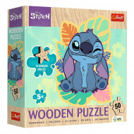 Пазл дерев'яний Trefl Wooden Lilo and Stitch Щасливий Стіч 50 ел