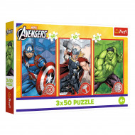 Пазли Trefl The Avengers 3x50 шт