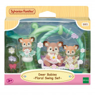 Набір фігурок Sylvanian Families Deer babies Floral Swing set