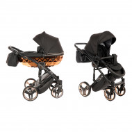 Універсальна коляска 2 в 1 Junama Mirror Blysk 01 Black/Gold 
