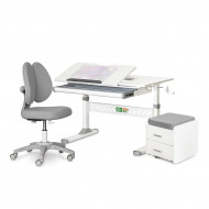 Комплект меблів ErgoKids Парта Крісло Тумба L TH-310 Grey