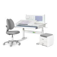 Комплект меблів ErgoKids Парта Тумба Крісло TH-325 Grey L
