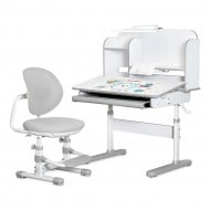 Комплект Mealux Парта Крісло Лампа Nemo XL Grey