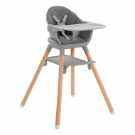 Стільчик для годування 2 в 1 Kikka boo Woody Grey