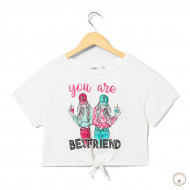 Укорочена футболка BluKids Bio Cotton Best Friend